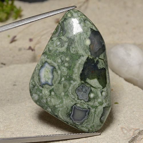 41.76ct Naturel Multicolore Jaspe, Fantaisie, Opaque