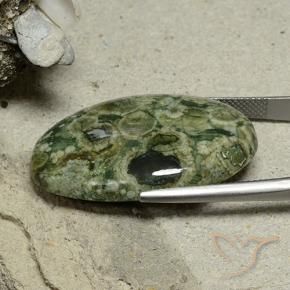 Jaspe Multicolore naturelle ovale, 29.11 ct, Opaque
