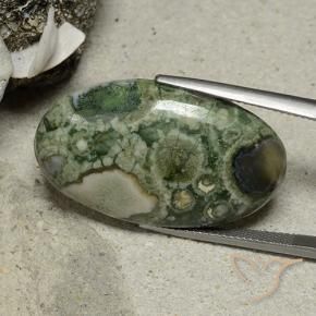 Jaspe Multicolore naturelle ovale, 25.95 ct, Opaque
