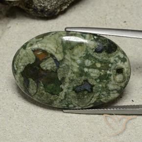 Jaspe Multicolore naturelle ovale, 26.08 ct, Opaque