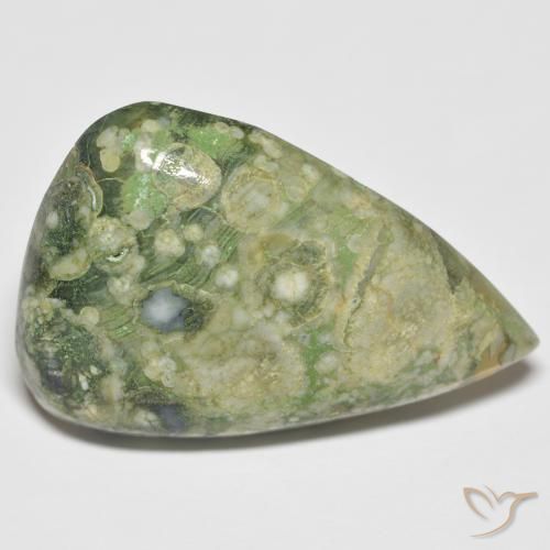 15.75ct Naturel Multicolore Jaspe, En forme de poire, Opaque