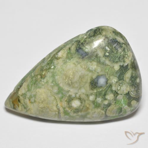 Jaspe Multicolore naturelle En forme de poire, 15.75 ct, Opaque