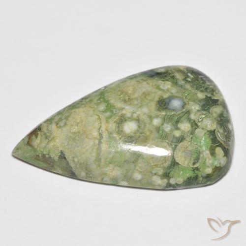 Jaspe Multicolore naturelle En forme de poire, 15.75 ct, Opaque