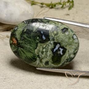 Jaspe Multicolore naturelle ovale, 32.16 ct, Opaque
