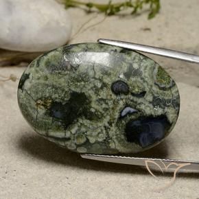 Jaspe Multicolore naturelle ovale, 30.02 ct, Opaque