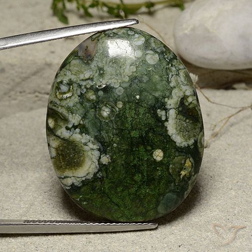 26.90ct Naturel Multicolore Jaspe, ovale, Opaque