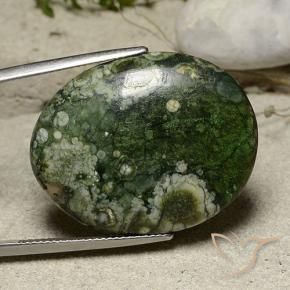 Jaspe Multicolore naturelle ovale, 26.90 ct, Opaque
