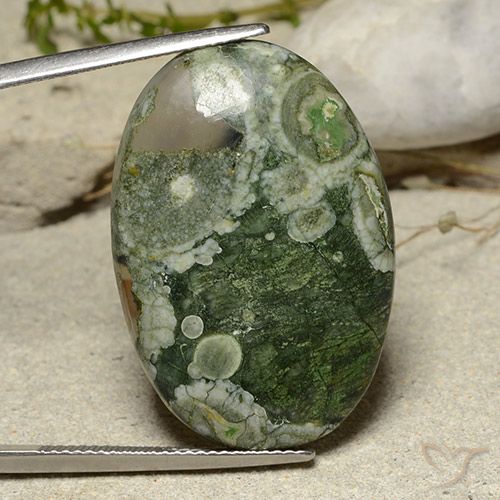 24.37ct Naturel Multicolore Jaspe, ovale, Translucide