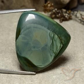 Jaspe Multicolore naturelle En forme de poire, 26.70 ct, Opaque