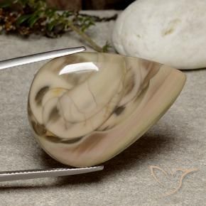 Jaspe Multicolore naturelle En forme de poire, 32.33 ct, Opaque