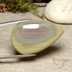 Jaspe Multicolore naturelle En forme de poire, 29.73 ct, Opaque