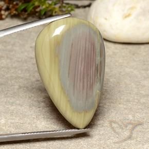 Jaspe Multicolore naturelle En forme de poire, 29.73 ct, Opaque