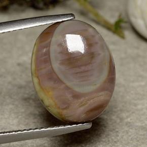 Jaspe Multicolore naturelle Coupe ovale, 5.51 ct, Opaque