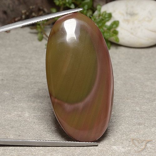 40.75ct Naturel Multicolore Jaspe, ovale, Opaque