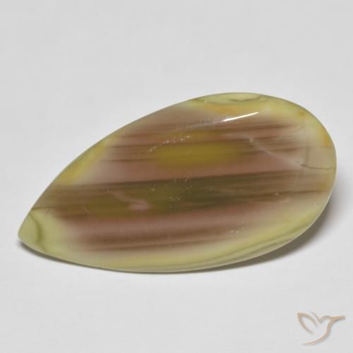 18.10ct Naturel Multicolore Jaspe, En forme de poire, Opaque