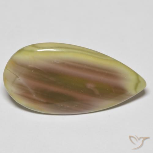 Jaspe Multicolore naturelle En forme de poire, 18.10 ct, Opaque