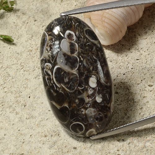 28.34ct Naturel Multicolore Jaspe, ovale, Opaque