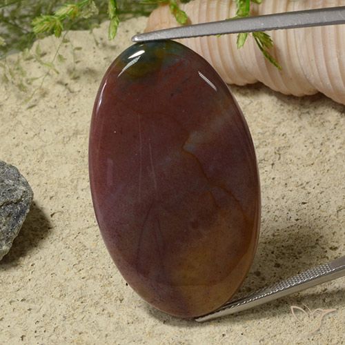39.44ct Naturel Multicolore Jaspe, ovale, Opaque