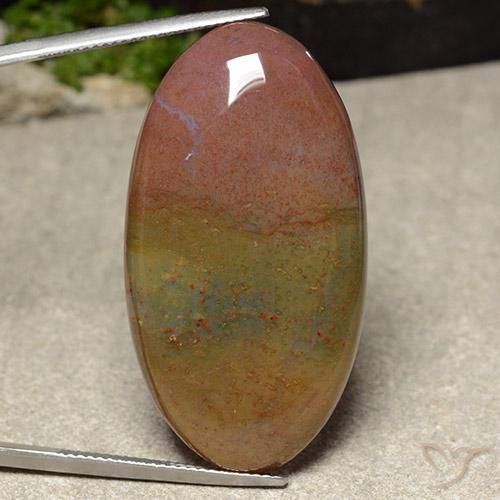 46.10ct Naturel Multicolore Jaspe, ovale, Opaque