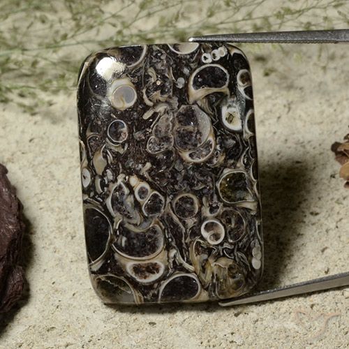 36.39ct Naturel Multicolore Jaspe, Coussin, Opaque