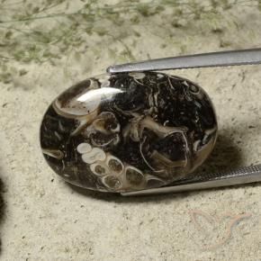 Jaspe Multicolore naturelle ovale, 22.52 ct, Opaque