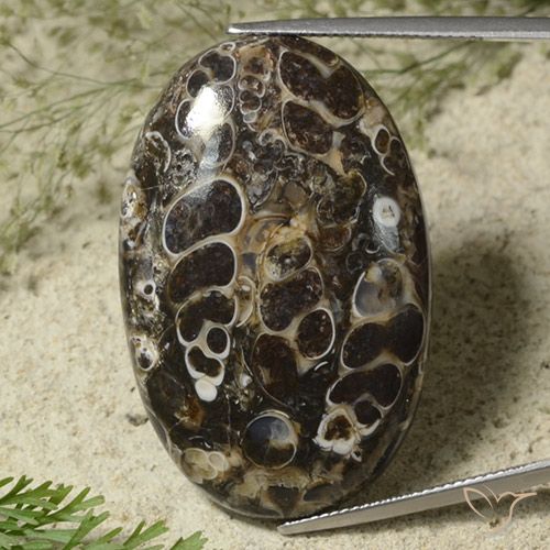 44.95ct Naturel Multicolore Jaspe, ovale, Opaque