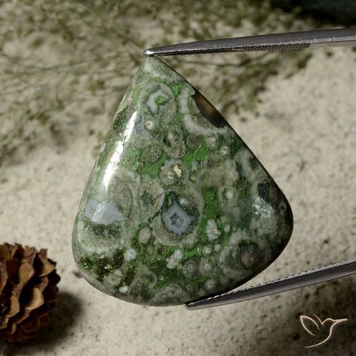 27.09ct Naturel Multicolore Jaspe, En forme de poire, Opaque