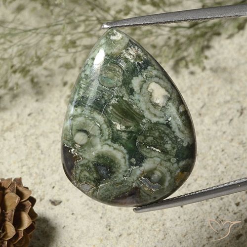 19.92ct Naturel Multicolore Jaspe, En forme de poire, Opaque