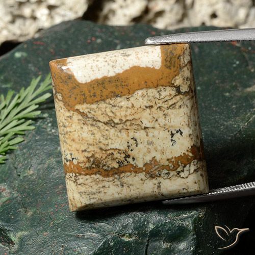 Jaspe Multicolore naturelle Baquette, 33.26 ct, Opaque