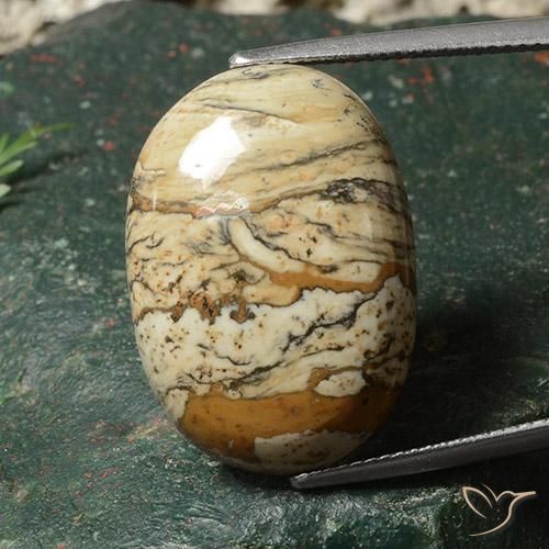19.06ct Naturel Multicolore Jaspe, ovale, Opaque
