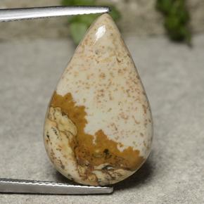 Jaspe Multicolore naturelle En forme de poire, 10.92 ct, Opaque