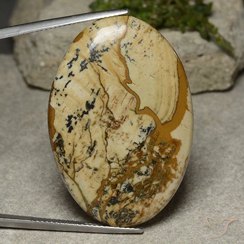 39.17ct Naturel Multicolore Jaspe, ovale, Opaque