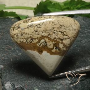 Jaspe Multicolore naturelle En forme de poire, 33.81 ct, Opaque