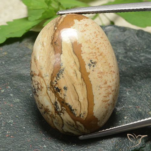 36.65ct Naturel Multicolore Jaspe, ovale, Opaque