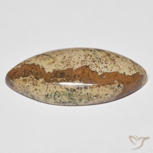 Jaspe Multicolore naturelle Marquise, 29.48 ct, Opaque