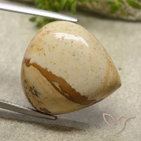 Jaspe Multicolore naturelle En forme de poire, 19.96 ct, Opaque