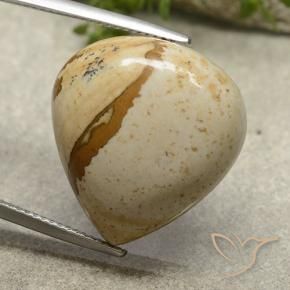 Jaspe Multicolore naturelle En forme de poire, 19.96 ct, Opaque