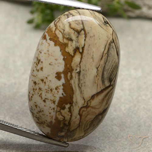 22.94ct Naturel Multicolore Jaspe, ovale, Opaque