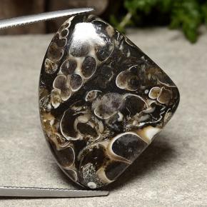 Jaspe multicolore naturelle en forme de poire, 36,58 ct, opaque