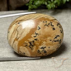 Jaspe Multicolore naturelle ovale, 44.97 ct, Opaque