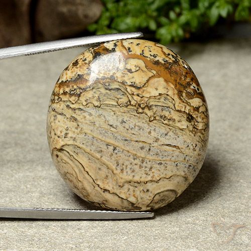 41.44ct Naturel Multicolore Jaspe, ovale, Opaque