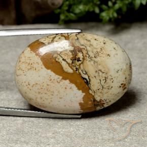 Jaspe Multicolore naturelle ovale, 40.14 ct, Opaque