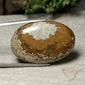Jaspe Multicolore naturelle ovale, 40.46 ct, Opaque