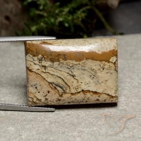 Jaspe Multicolore naturelle Baquette, 42.42 ct, Opaque