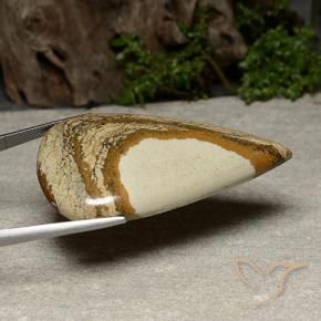 Jaspe Multicolore naturelle En forme de poire, 92.51 ct, Opaque