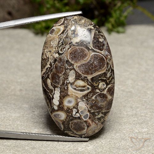 39.13ct Naturel Multicolore Jaspe, ovale, Opaque