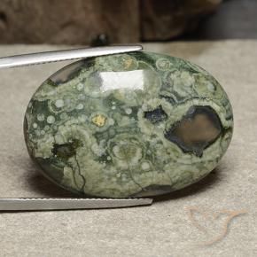 Jaspe Multicolore naturelle ovale, 28.30 ct, Opaque