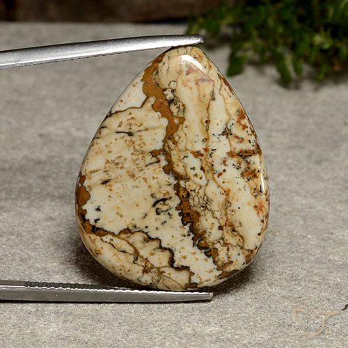20.08ct Naturel Multicolore Jaspe, En forme de poire, Opaque