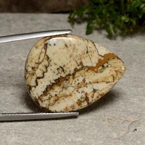 Jaspe Multicolore naturelle En forme de poire, 20.08 ct, Opaque