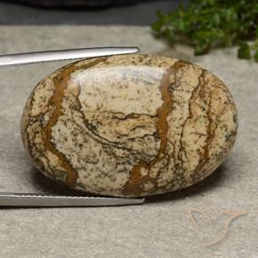 Jaspe Multicolore naturelle ovale, 40.46 ct, Opaque